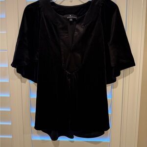 Tuckernuck Velvet Finley flutter neck top